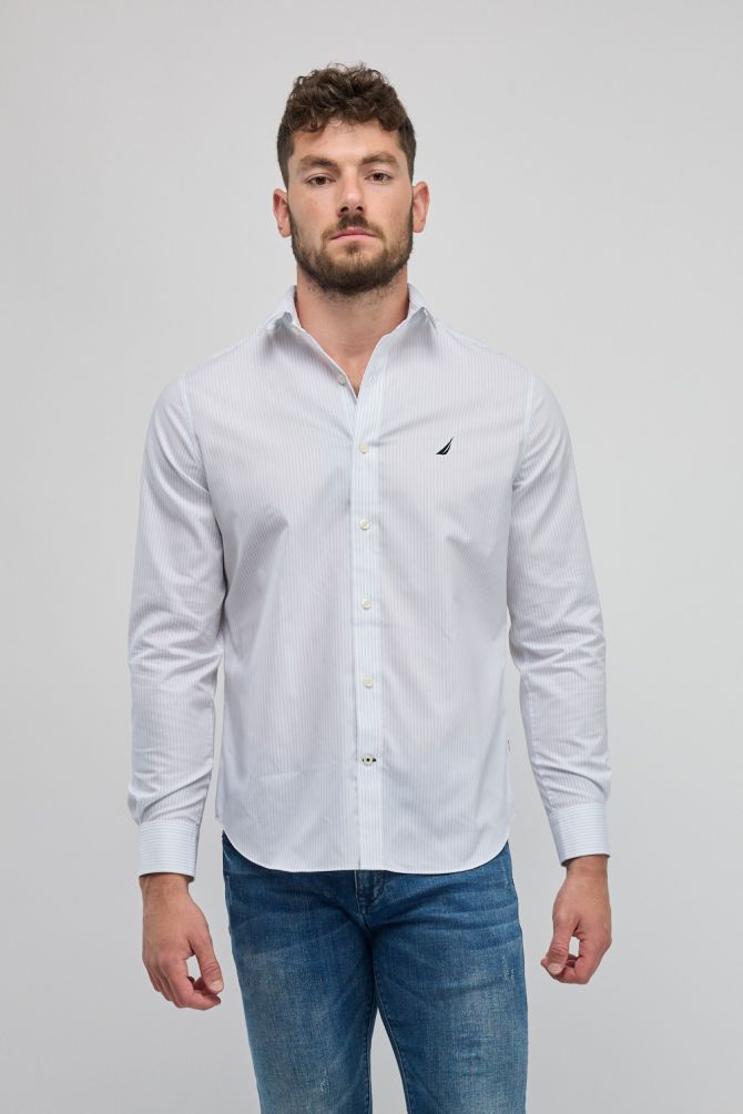 חולצה מכופתרת עם שרוולים ארוכים Nautica לגברים