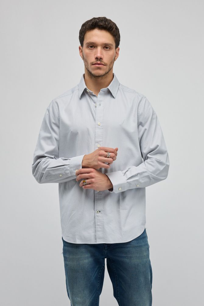 חולצה מכופתרת עם שרוול ארוך Nautica לגברים