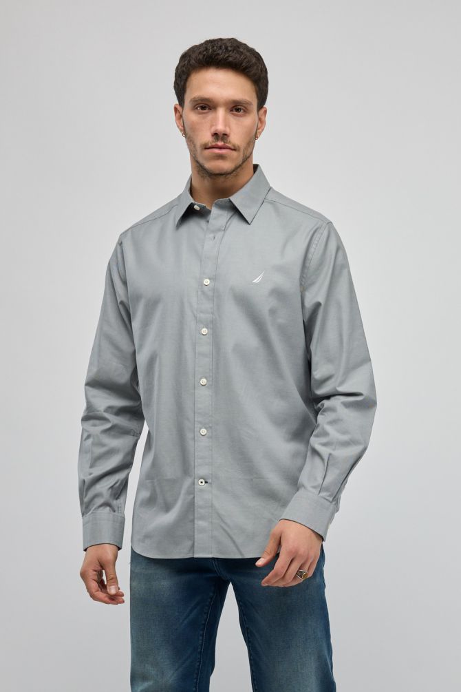 חולצה מכופתרת עם שרוולים ארוכים Nautica לגברים