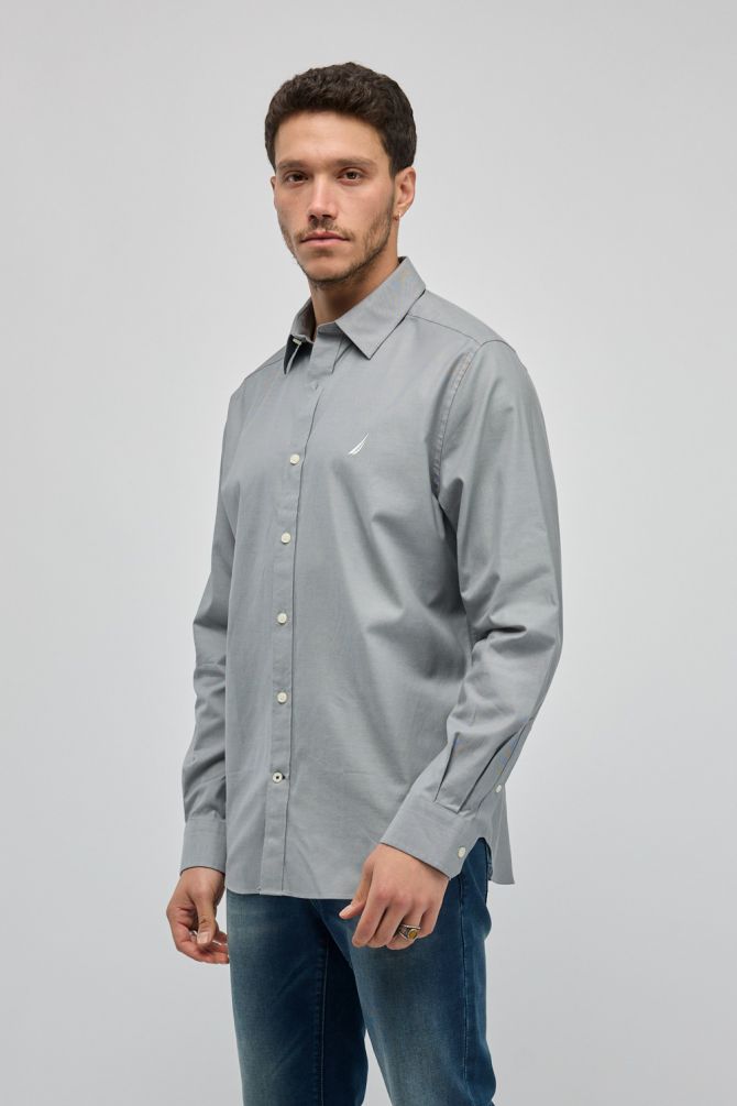 חולצה מכופתרת עם שרוולים ארוכים Nautica לגברים