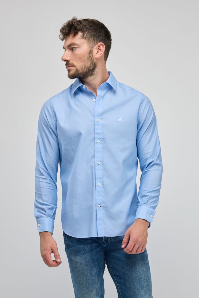 חולצה מכופתרת עם שרוול ארוך Nautica לגברים