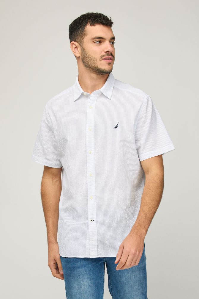 חולצת בד קצרה לגברים