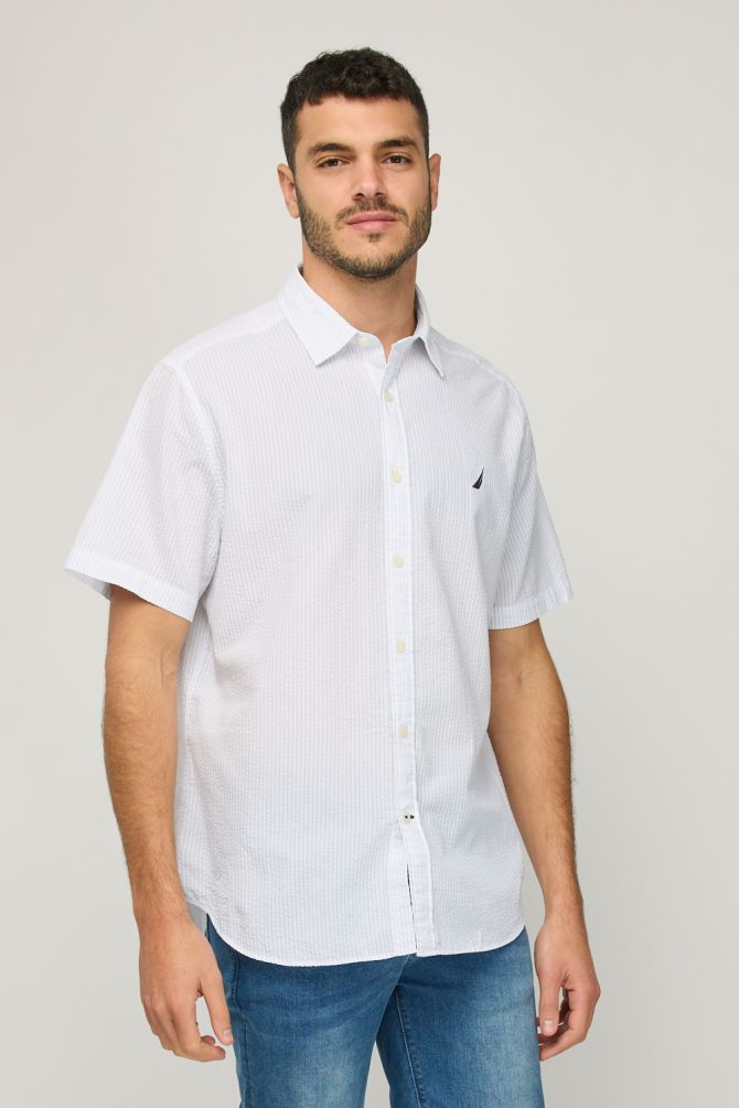 חולצת בד קצרה לגברים