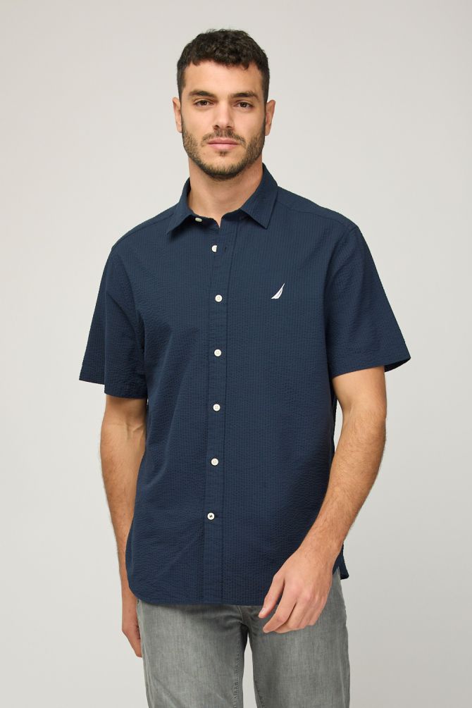 חולצת בד קצרה לגברים