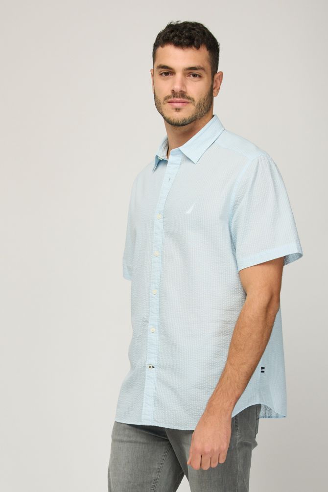 חולצת בד קצרה לגברים