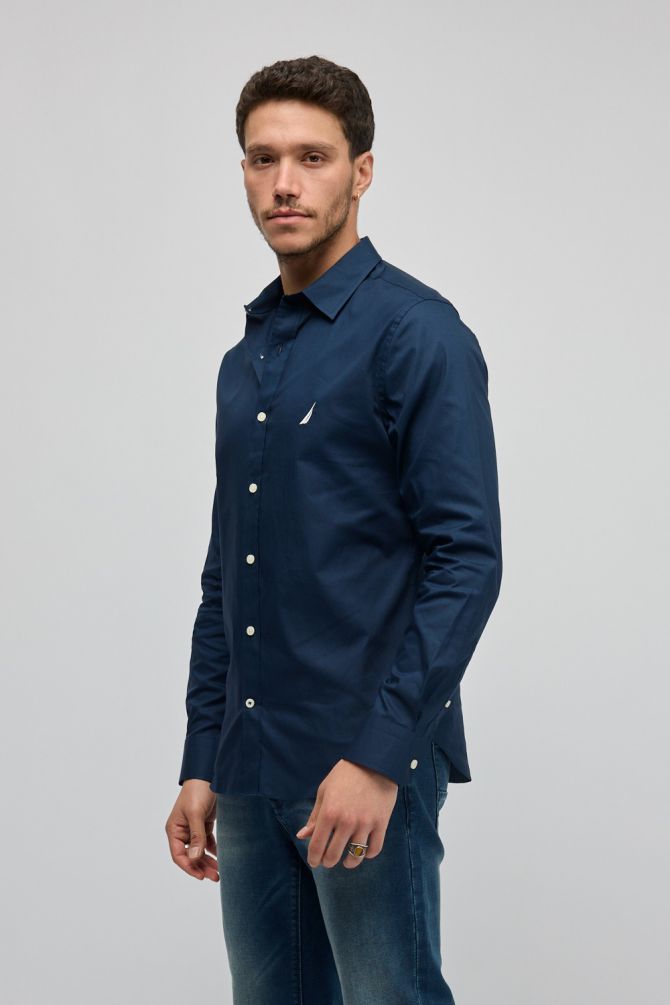 חולצה מכופתרת עם שרוול ארוך Nautica לגברים