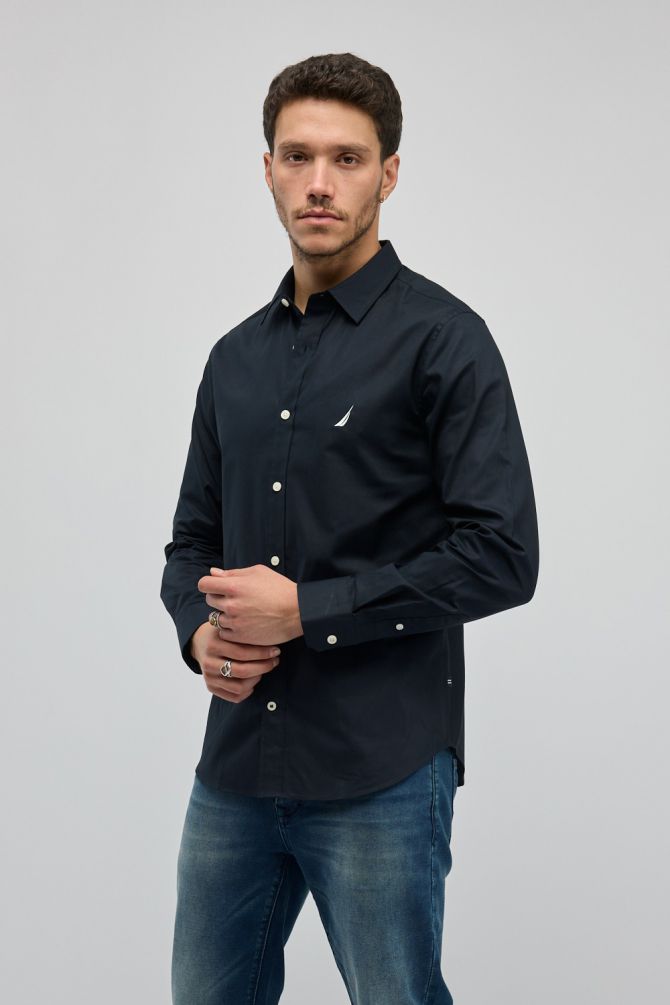 חולצה מכופתרת עם שרוולים ארוכים Nautica לגברים