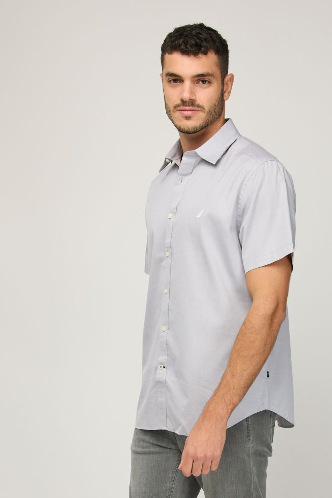 חולצה מכופתרת קצרה לגברים