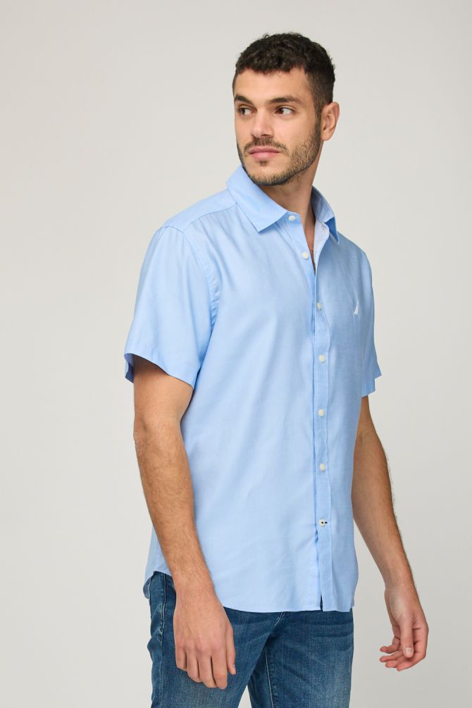 חולצה מכופתרת קצרה לגברים