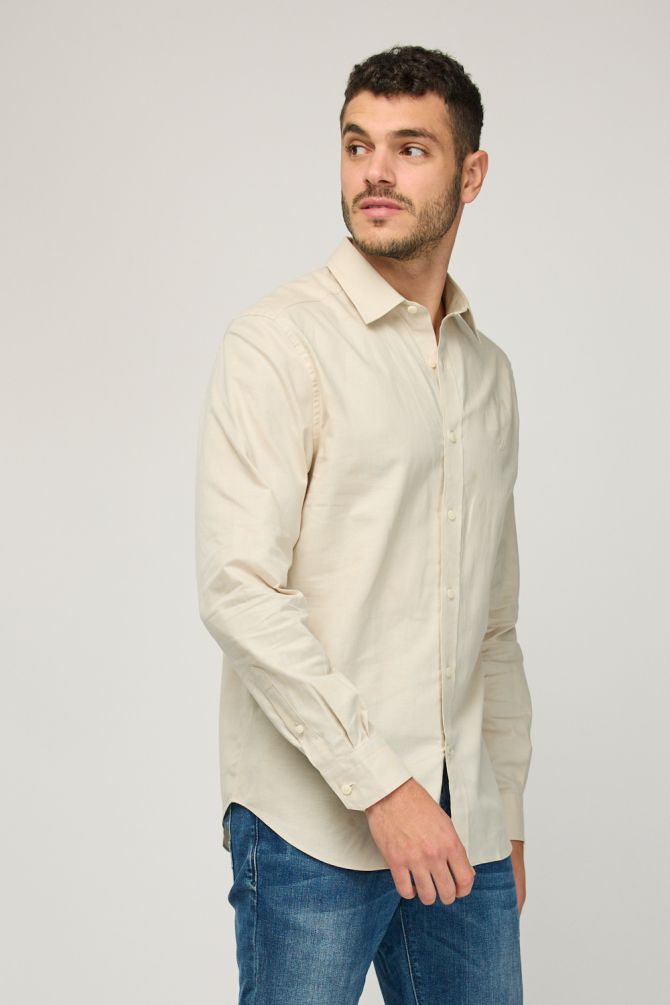 חולצת בד ארוכה לגברים