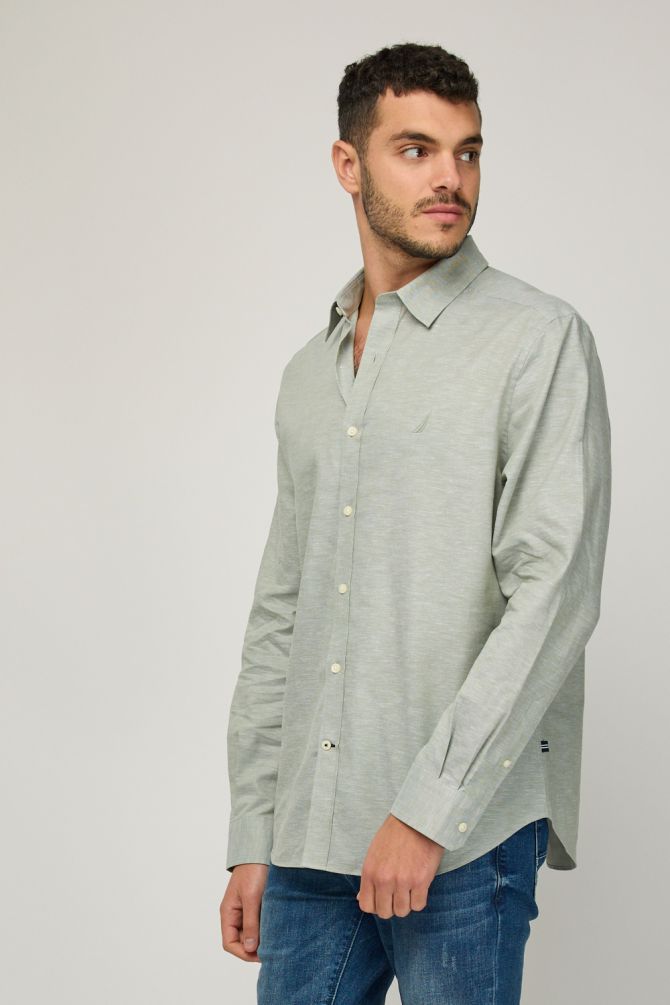 חולצת בד ארוכה לגברים