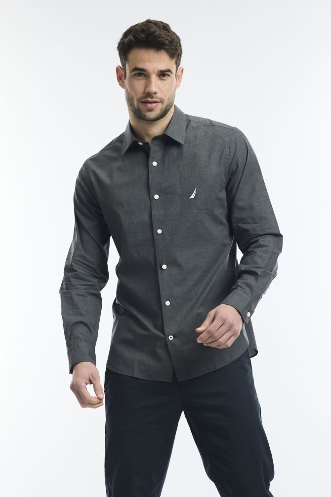 חולצה מכופתרת TAILORED FIT מסוגננת לגבר