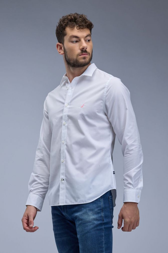 חולצה מכופתרת עם שרוולים ארוכים Nautica לגברים