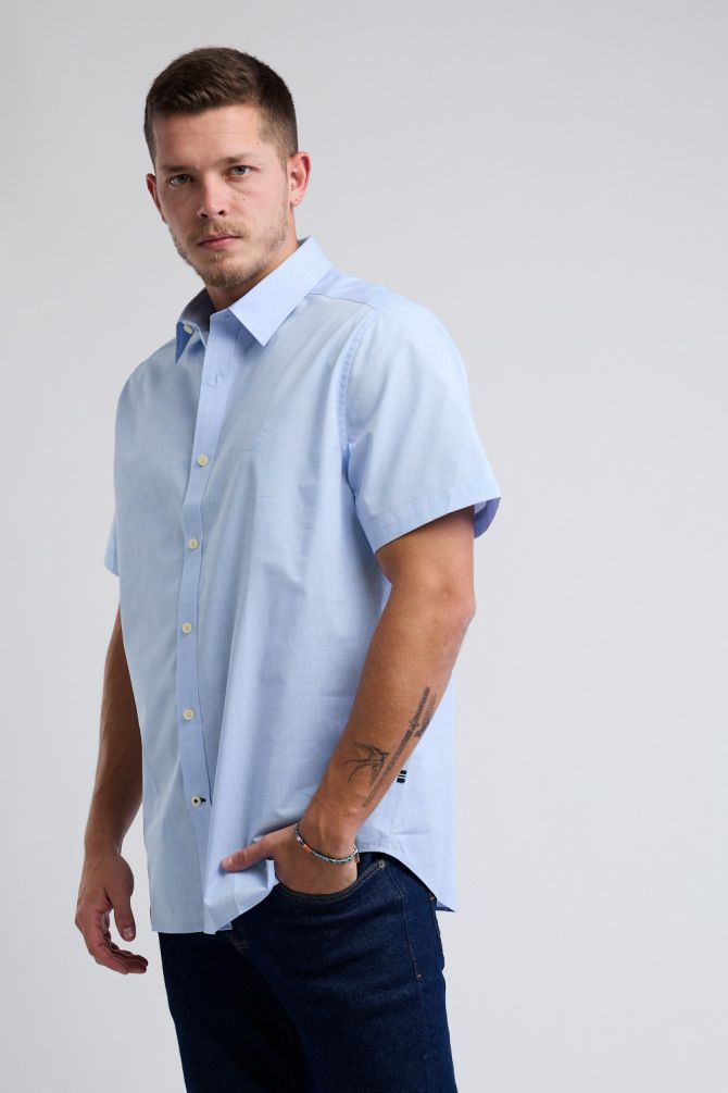 חולצה מכופתרת עם שרוולים קצרים Nautica לגברים