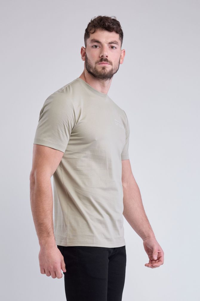 טי שירט עם שרוולים קצרים ולוגו Nautica לגברים