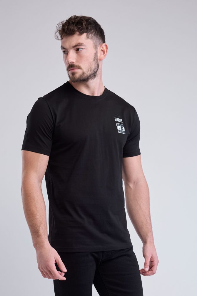 טי שירט קצרה עם הדפס Nautica בחזה לגברים