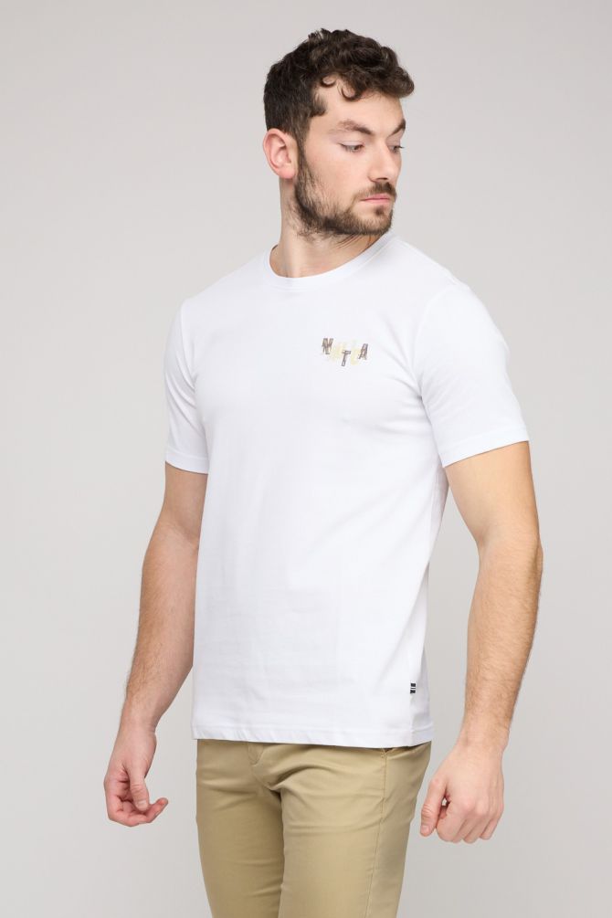 חולצת טי-שירט קצרה לגברים