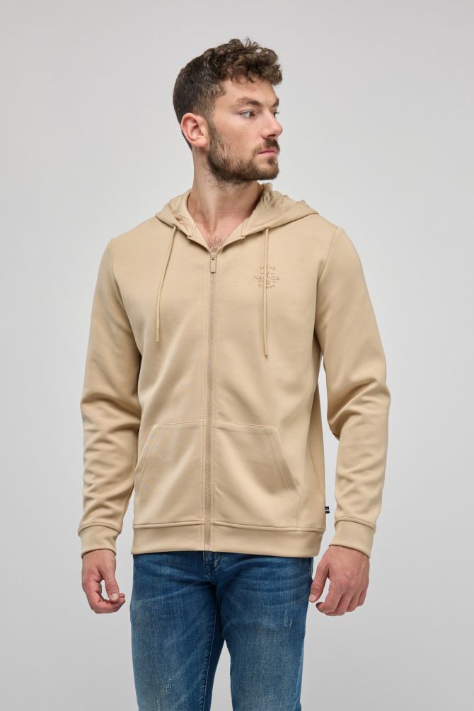 סווטשירט עם רוכסן מלא Nautica לגברים