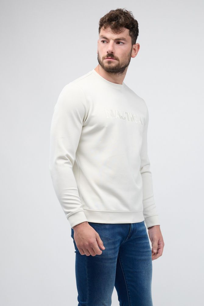 סווטשירט Nautica עם רקמה לגברים