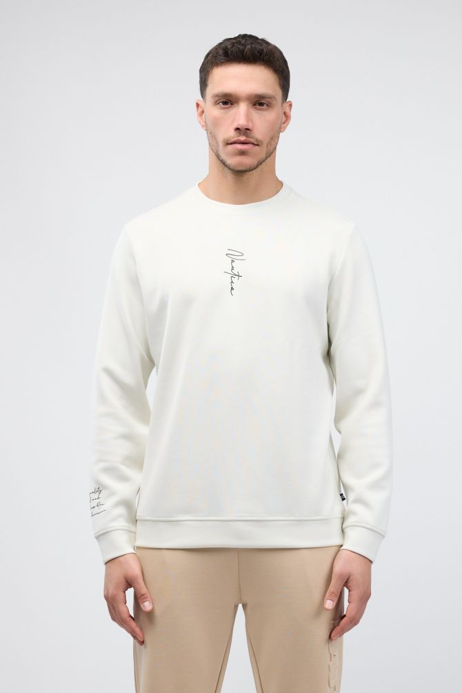 סווטשירט Nautica עם כיתוב לגברים