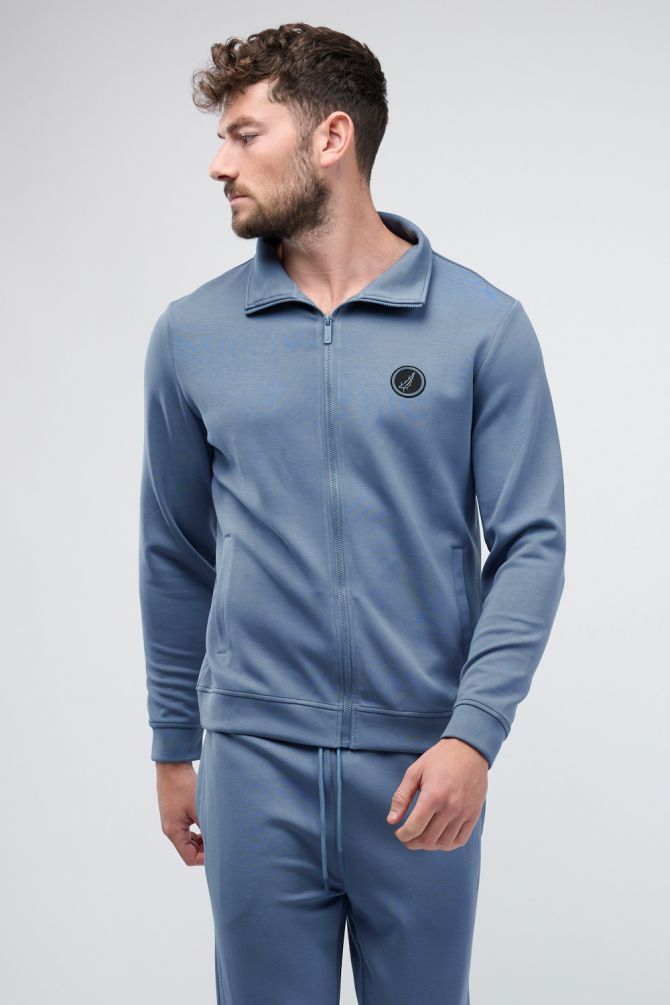 סווטשירט Nautica עם רוכסן לגברים