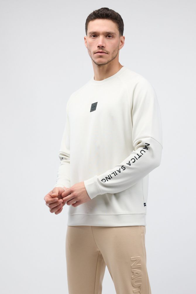 סווטשירט עם תווית לוגו Nautica לגברים