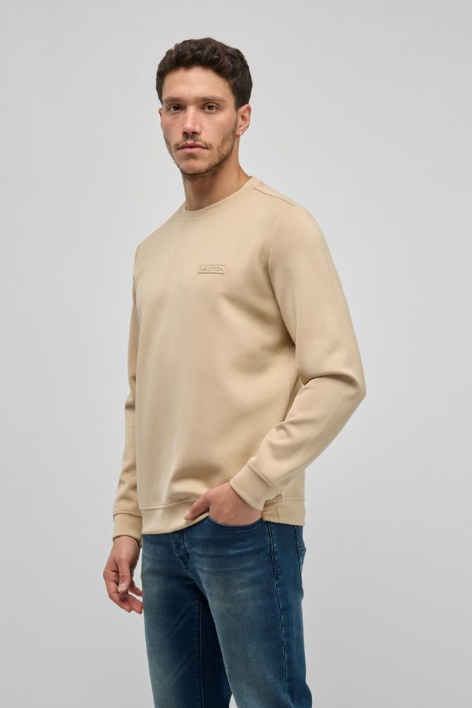 סווטשירט Nautica עם רקמה דו צדדית לגברים