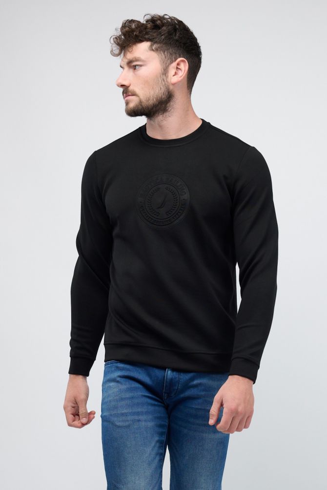 סווטשירט Nautica עם דוגמא תלת ממדית לגברים