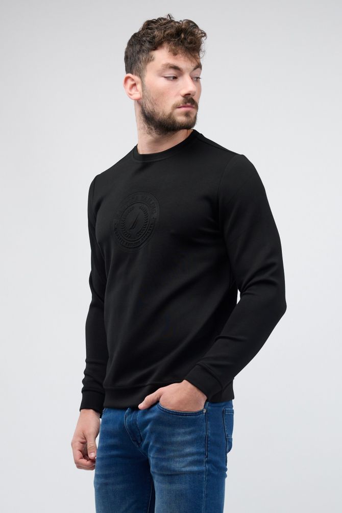 סווטשירט Nautica עם דוגמא תלת ממדית לגברים