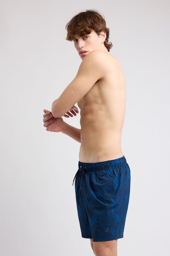 מכנסי בגד ים Nautica לגברים דוגמא טרופית