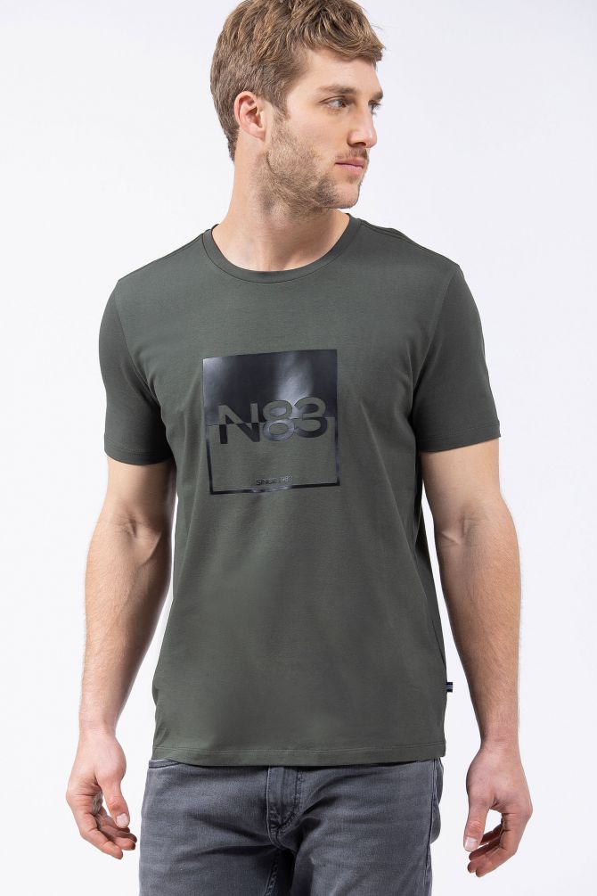 טי שירט בהדפס מבריק N83