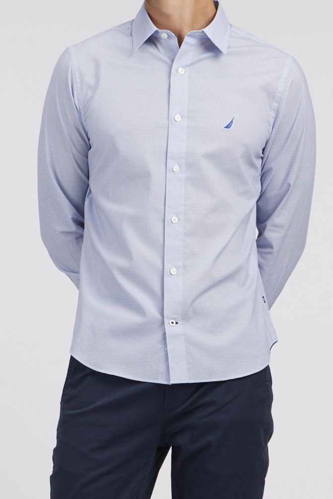 חולצה מכופתרת TAILORED FIT בדוגמת עיגולים