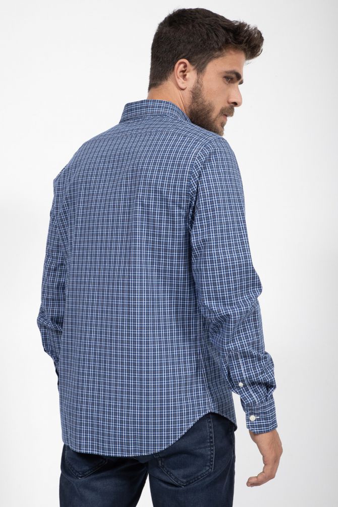 חולצה מכופתרת TAILORED FIT בהדפס משבצות