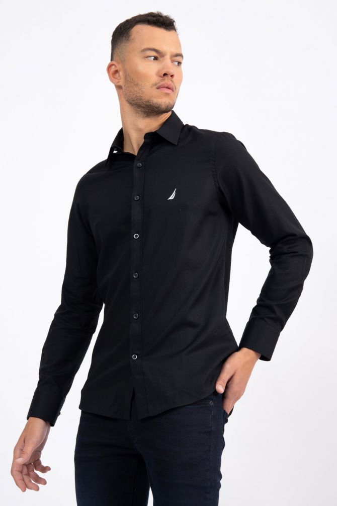 חולצה מכופתרת TAILORED FIT מבד אוקספורד