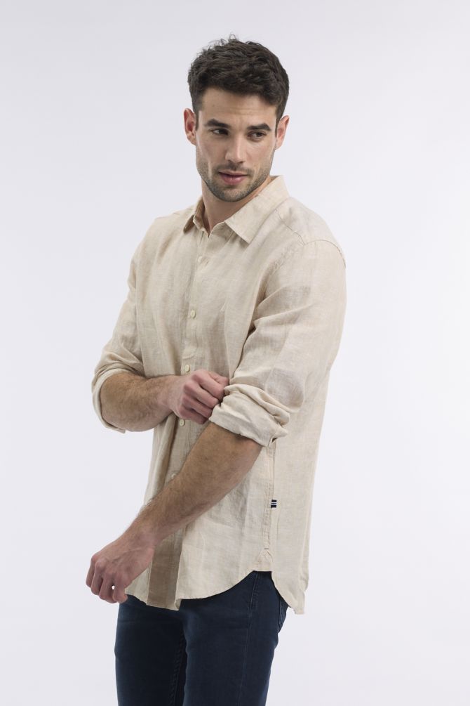 חולצה מכופתרת ארוכה לגבר