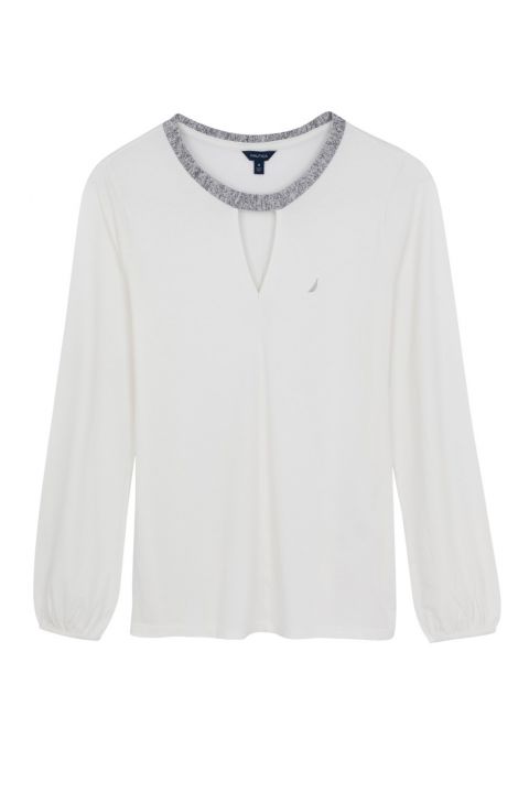 חולצה עם צווארון מעוטר