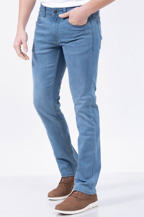 מכנסי ג’ינס בהירים SLIM FIT סטרץ’