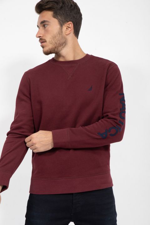 סווטשירט נאוטיקה רקום בשרוול