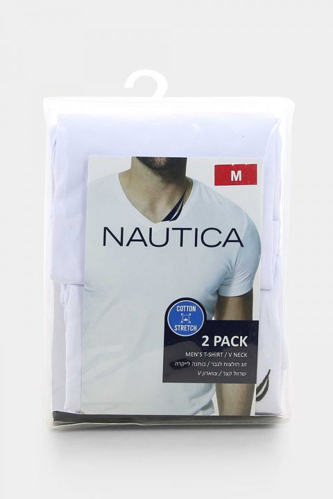 מארז 2 חולצות טי צווארון V לגבר