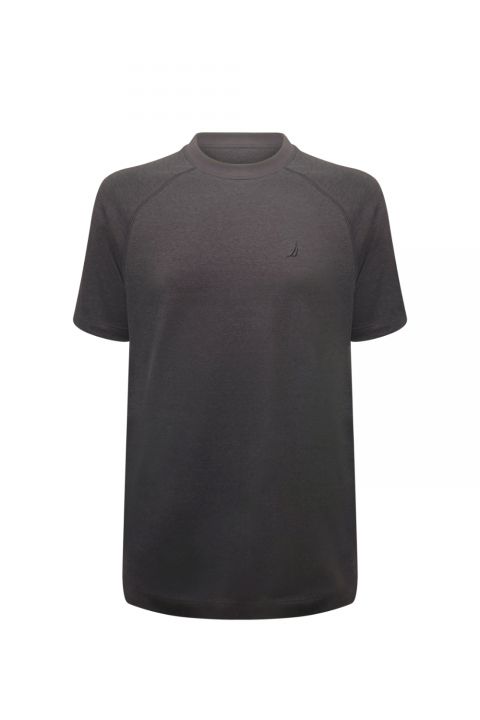 טי שירט רגלן עם שרוולים קצרים ולוגו Nautica לגברים