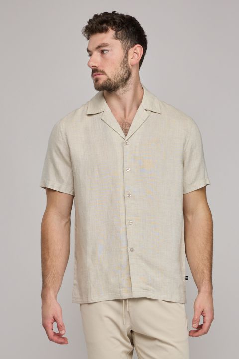 חולצת מכופתרת קצרה לגברים