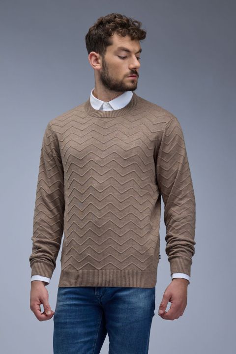 סווטשירט Nautica עם לוגו רקום לגברים