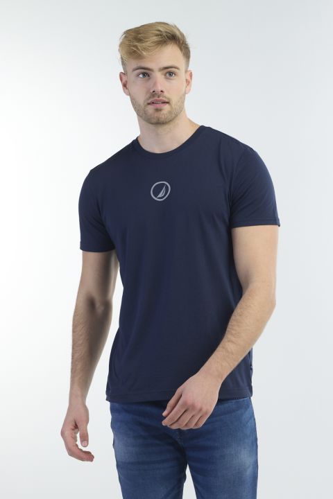 חולצה קצרה לגברים עם לוגו נאוטיקה