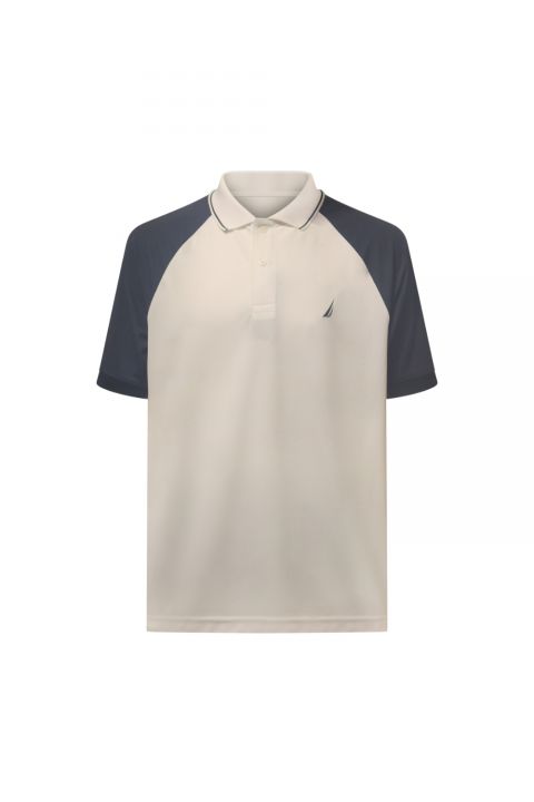 חולצת פולו Nautica בשני צבעים עם לוגו רקום לגברים