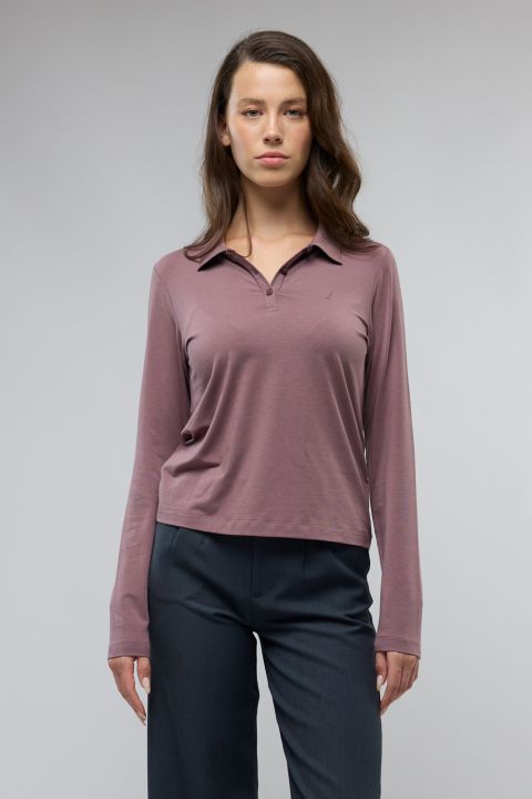 חולצת פולו Nautica שרוול ארוך לנשים