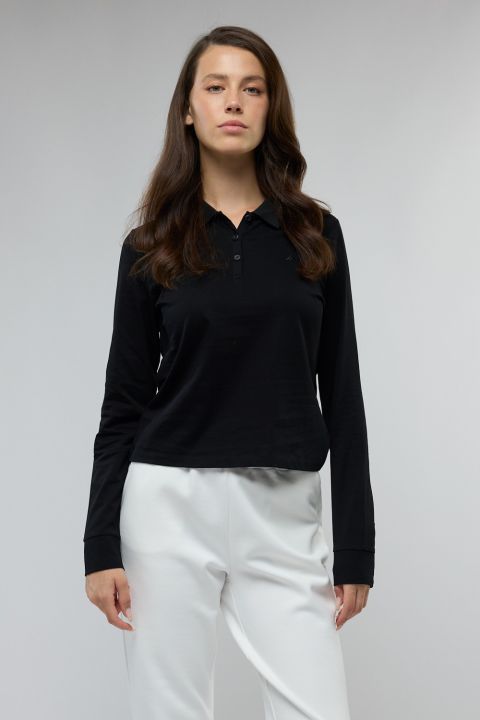 חולצת פולו Nautica שרוול ארוך לנשים