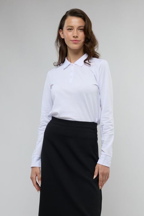 חולצת פולו Nautica שרוול ארוך לנשים