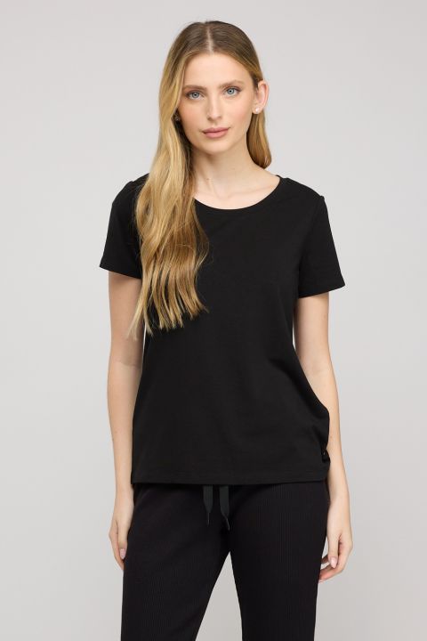 חולצת טי-שירט קצרה לנשים