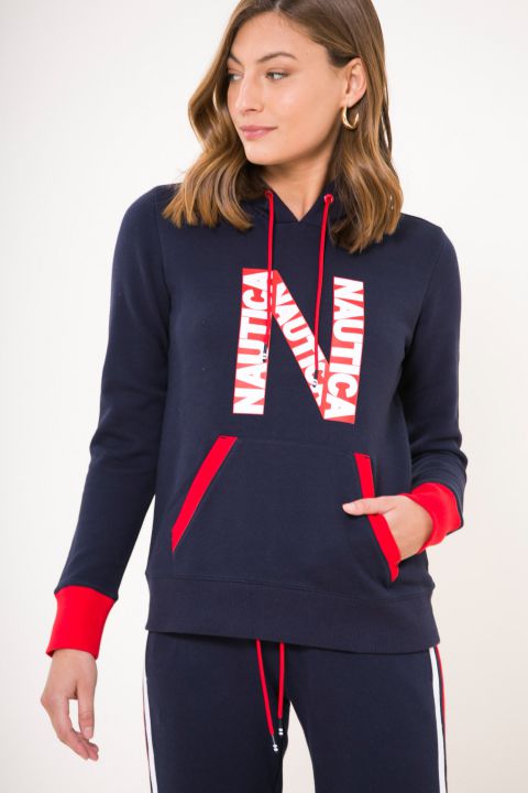 סווטשירט N לאשה עם כיסים