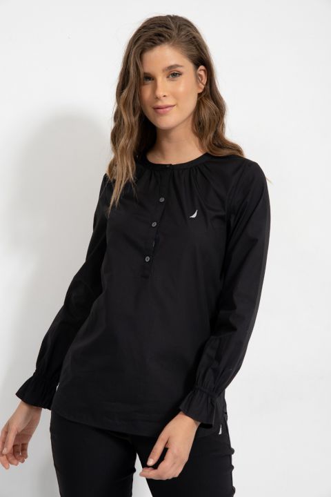 חולצה אלגנטית עם צווארון סיני